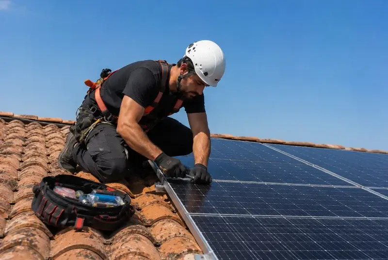 Maintenance et monitoring de panneaux solaires à Sarrians